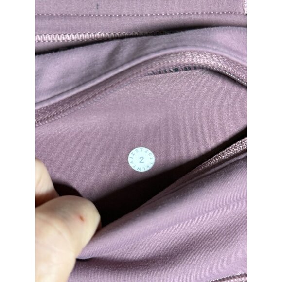 Lululemon Womens Running Shorts Zipper Pocket Size 2 FLAWED - Picture 5 of 6